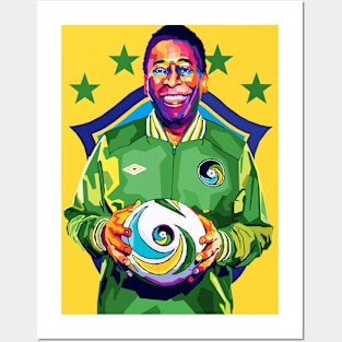 Pele Legend Football Wpap Pop Art Posters and Art